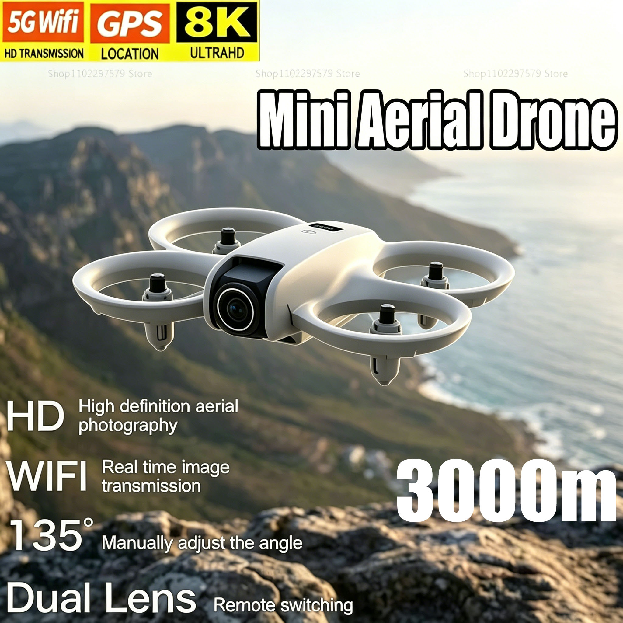 Mini Dron z Kamerą 8K HD FPV S – Drone Kit Tricopter recenzja i cena