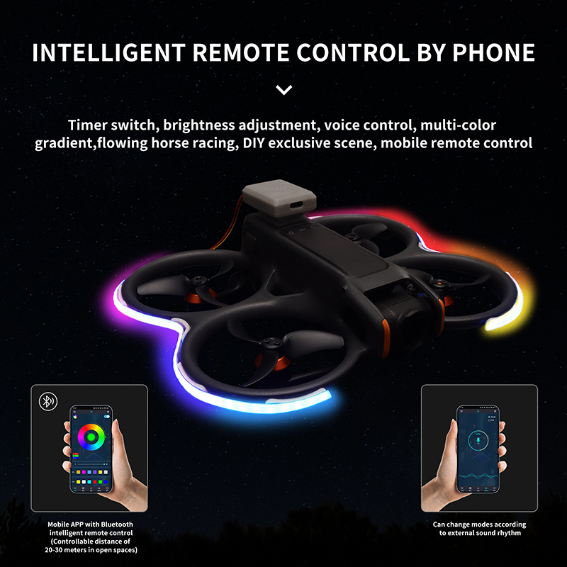 Zestaw LED do drona DJI NEO/Av – Drone Kit Waterproof recenzja i cena